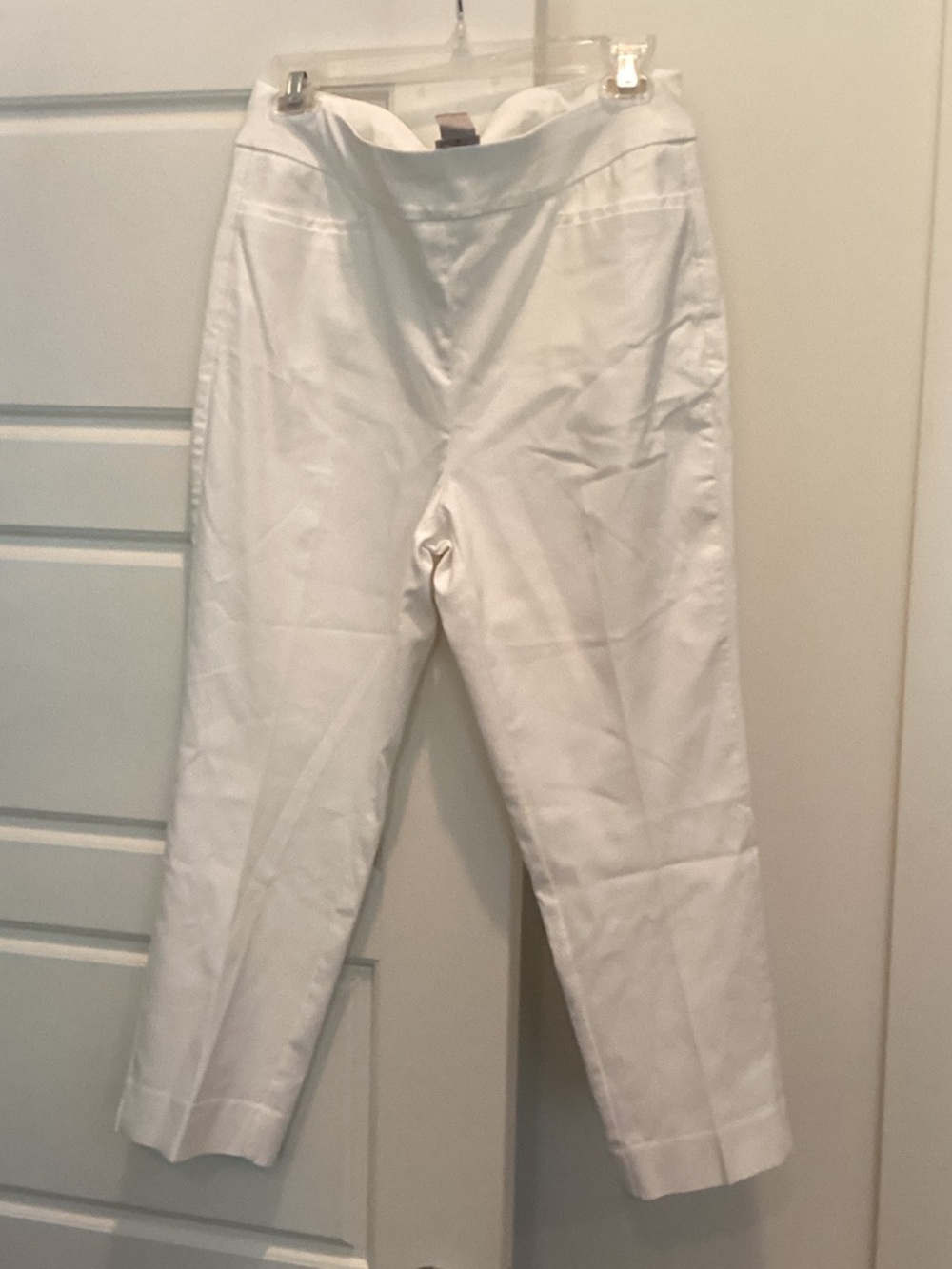Chico's White Straight Leg Pants